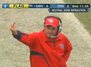 Titans defensive coordinator found "one" penalty he disagreed with. Credit: NFL/CBS Sports