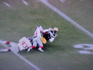 D. This angle was unavailable for replay, because it was broadcast after the 60-second time limit had expired.