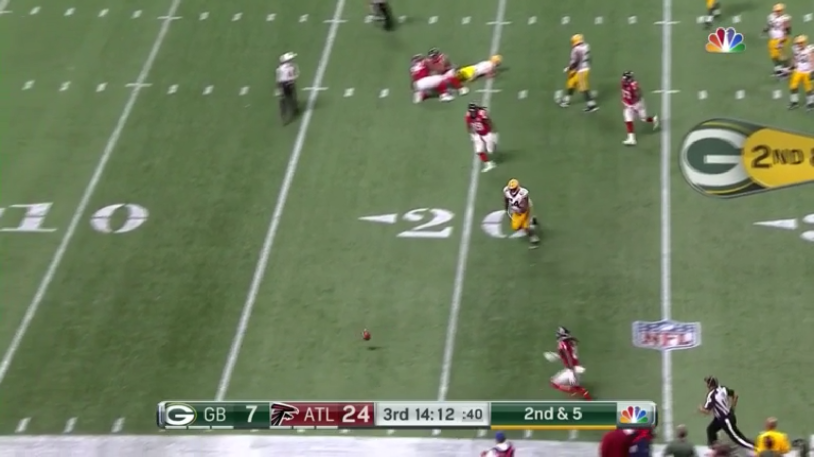 A backward pass can be ruled forward, but wasn’t for Packers Football