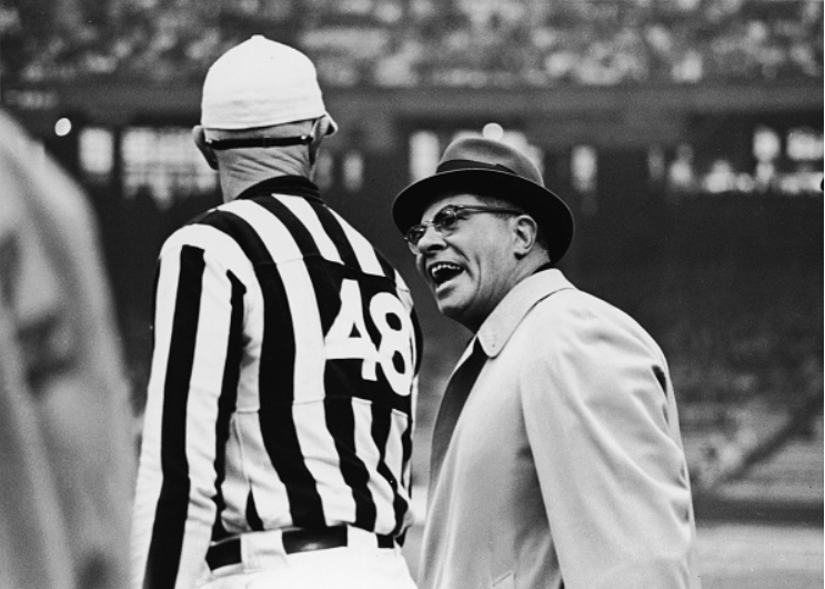 Throwback to officials and coaches mic’d up Football Zebras