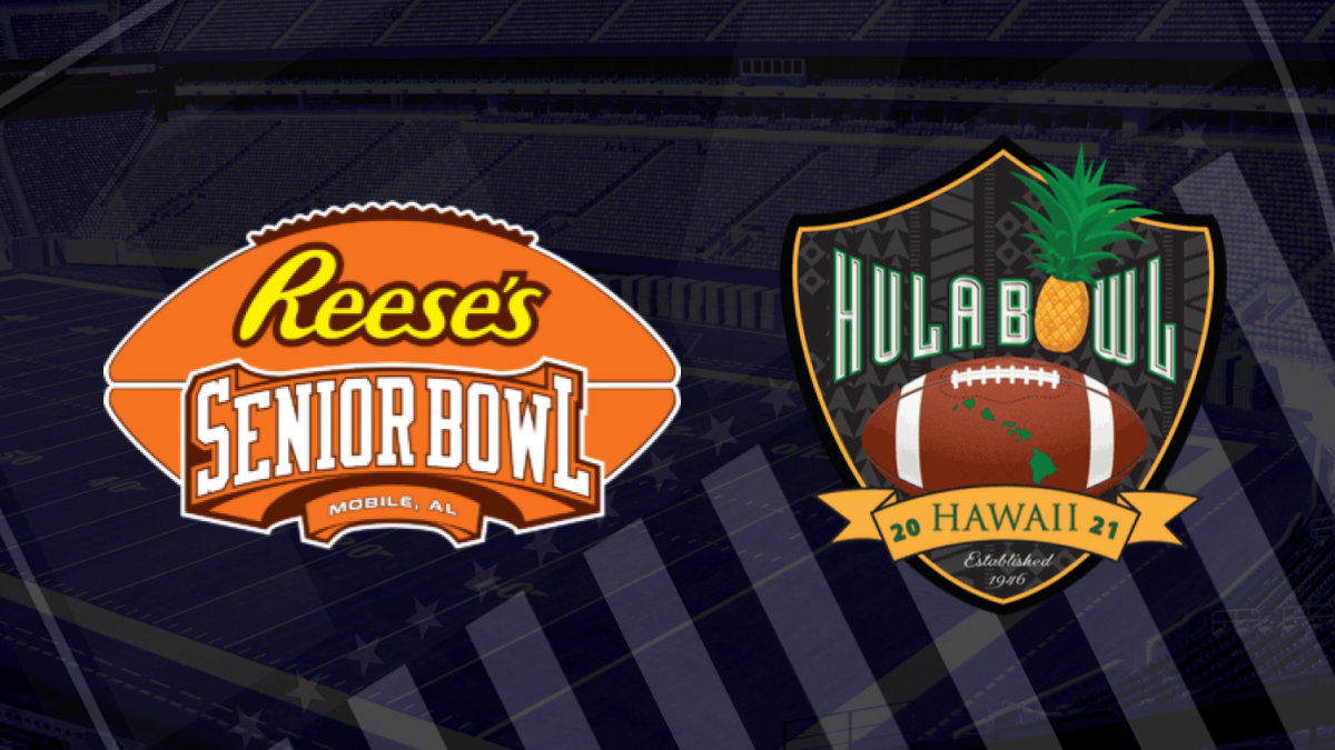 Officiating crews for the Senior Bowl and Hula Bowl Football Zebras